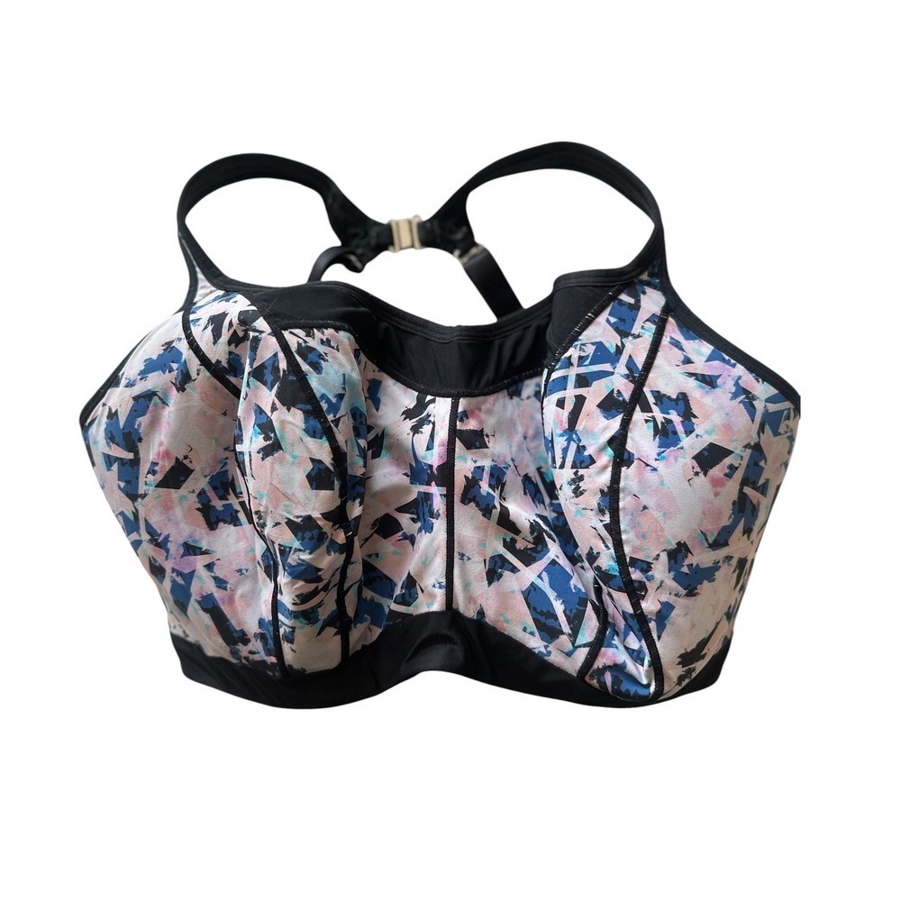 Panache Sports Bra 30J Racerback Abstract Print‎ Underwire High Impact 5021R